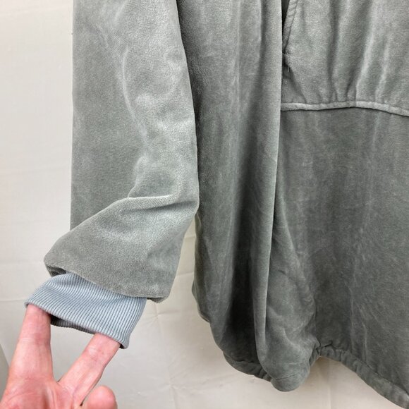 THE COMFY Original Microfiber Sherpa Wearable Blanket Hoodie Gray Men Women - Picture 8 of 10